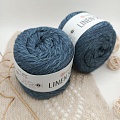 Пряжа Linen Soft лен, вискоза, хлопок 7316 пыльный джинс