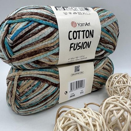 Пряжа Cotton Fusion хлопок 3650
