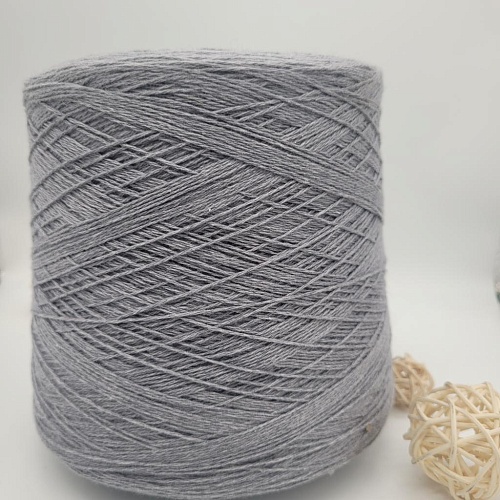 Пряжа в бобинах Silver Plus серо-голубой