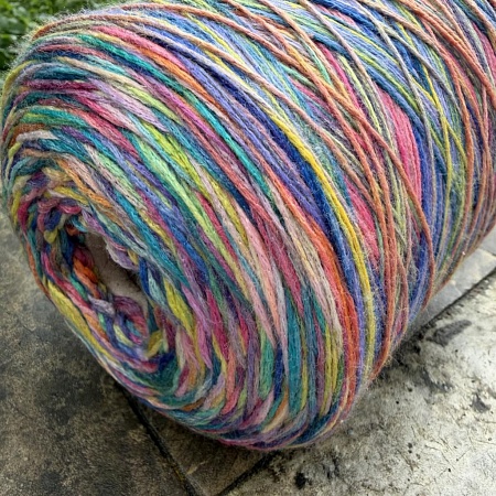 Пряжа в бобинах Multiciolor farfallo №12 Цена за 10гр
