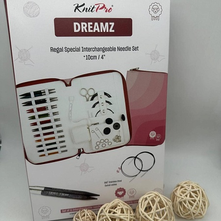 Спицы для вязания 200640 Набор &quot;Regal» спиц съемных укороченных&quot;Dreamz&quot;