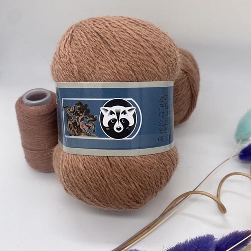 Пряжа Норка (синяя этикетка) menca 829 мокрый песок