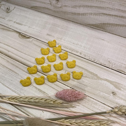 Пуговицы Мишка желтый