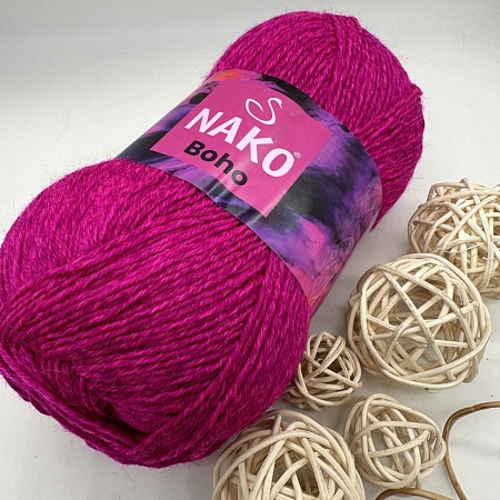 Пряжа Nako Boho 20994 розовый дуэт