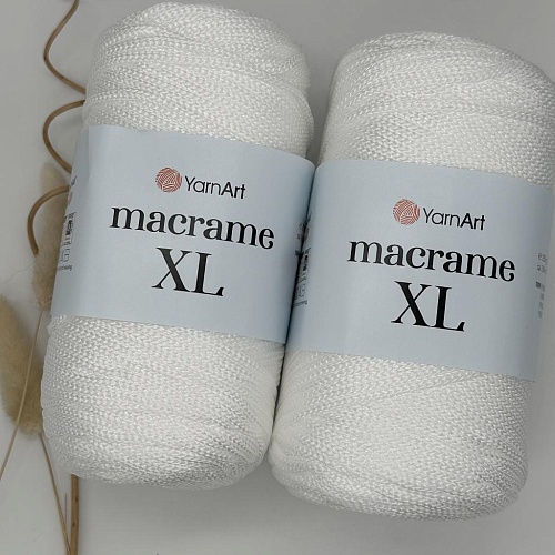 Пряжа Yarn Art Macrame XL 154 белый