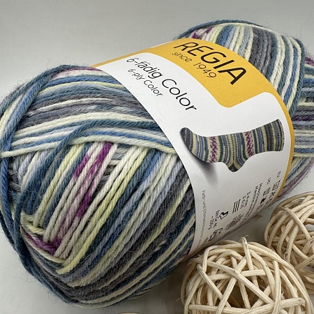 Пряжа Regia 6 - fadig Color 06047