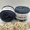 Пряжа Linen Soft лен, вискоза, хлопок 7316 т джинс