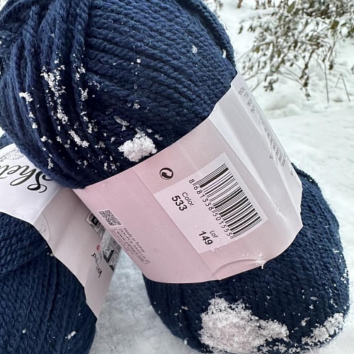 Пряжа Shetland 533 темно синий