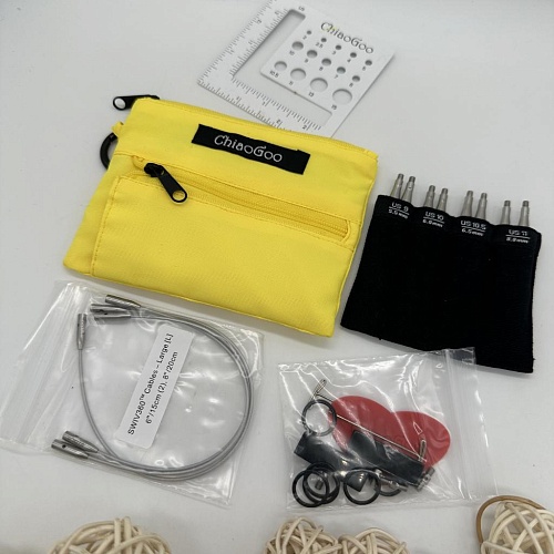 Спицы для вязания Набор съемных спиц от 5,5 мм/ длина 8 см (металл) ChiaoGoo