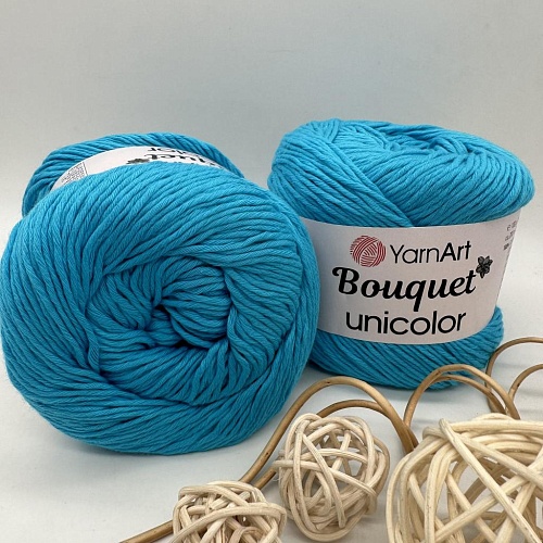 Пряжа Yarn art Bouquet Unicolor 3227 голубой (в лазурь)