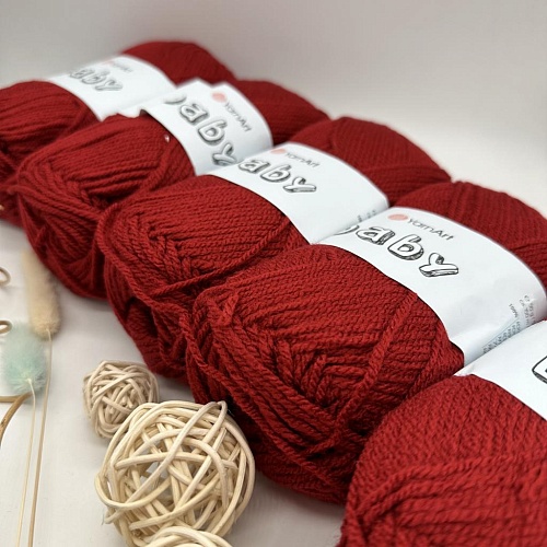Пряжа Yarn Art Baby (бэби) 3024 вишня