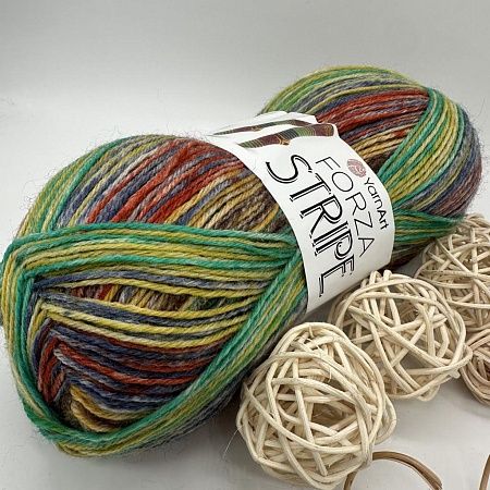 Пряжа Yarn Art Forza Stripe 2803