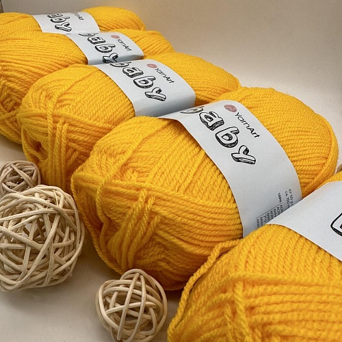 Пряжа Yarn Art Baby (бэби) 32 жёлтый