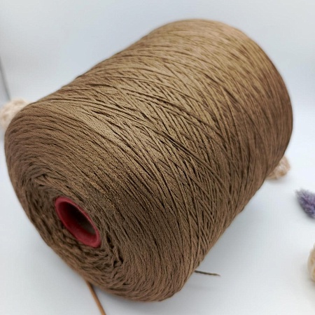 Пряжа в бобинах Seta SCHAPE цвет 3488 UMBER (цвет &quot;тёмная бронза&quot;)