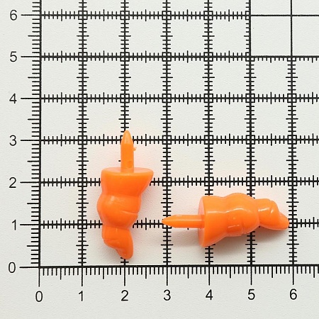 Аксессуары для кукол 2AR232 Носик-морковка 22мм, без крепления. Цена за 1 шт