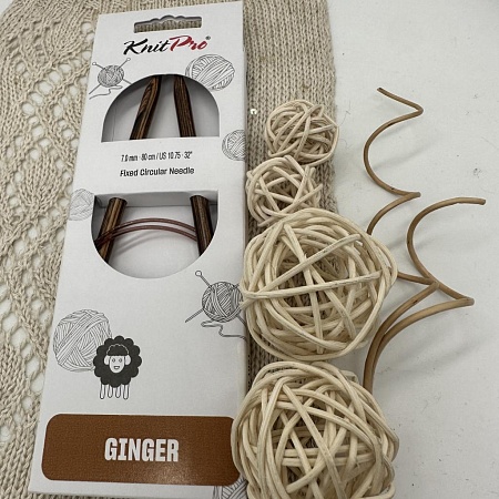 Спицы для вязания Ginger спицы круговые 7.0мм 80 см