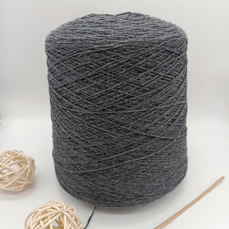 Пряжа в бобинах Silver Plus темно-серый