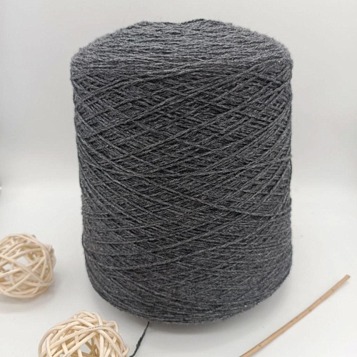 Пряжа в бобинах Silver Plus темно-серый