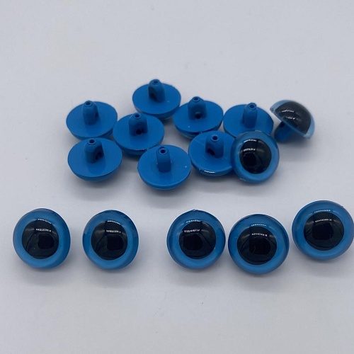 Творчество Глаза кристальные пришивные 12мм, (св.голубой) Цена за 1 пару