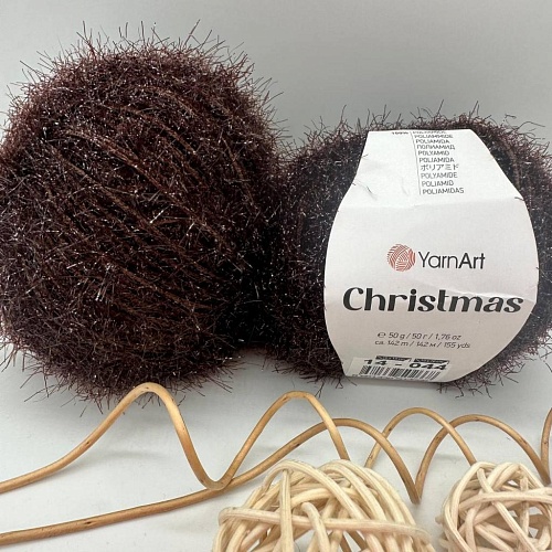 Пряжа Christmas 14 коричневый