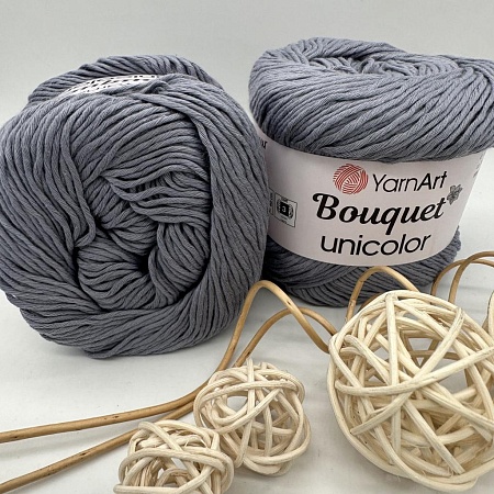 Пряжа Yarn art Bouquet Unicolor 3203 серый