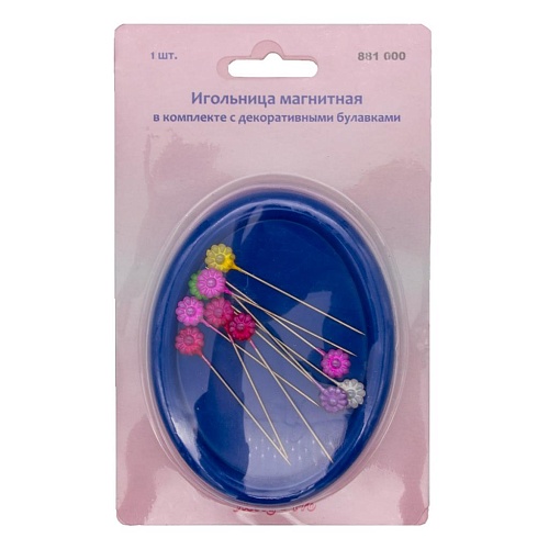 Игольница 881000 Игольница магнитная с декор. булавками, 1 шт