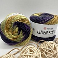 Пряжа Linen Soft лен, вискоза, хлопок 7410