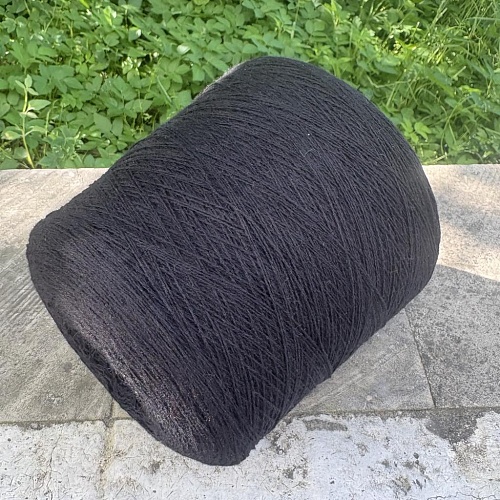 Пряжа в бобинах Loro Piana Cashmere black. Цена за 10гр