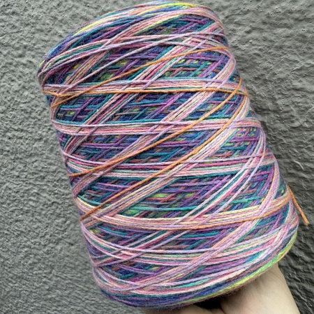 Пряжа в бобинах Multiciolor farfallo №13 Цена за 10гр