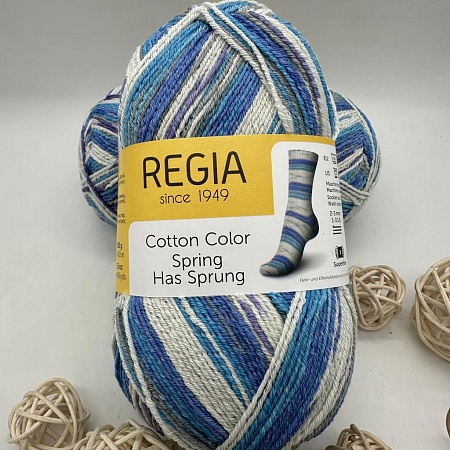 Пряжа Regia Cotton Color 02467 Spring Has Sprung