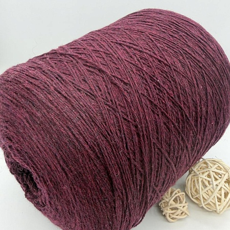 Пряжа в бобинах Supremo (кашемир+шелк), сливовый меланж Цена за 10 гр
