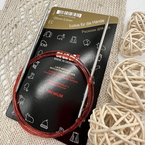 Спицы для вязания Спицы Addi c удлиненным кончиком для тонкой пряжи 120см / 3,00мм