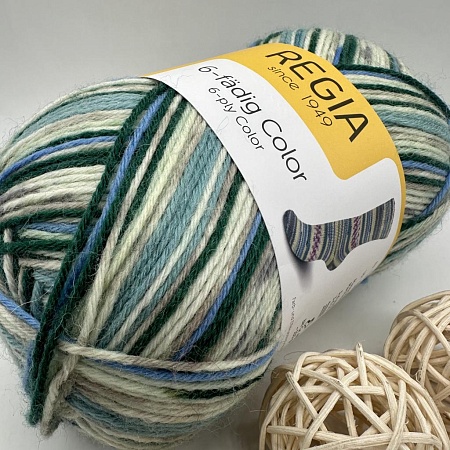 Пряжа Regia 6 - fadig Color 06049