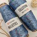 Пряжа Paillettes пайетки с люрексом 8003 голубой