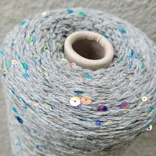 Пряжа в бобинах Cosmo 2000 Серый меланж