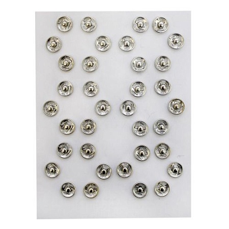Кнопки пришивные Кнопка пришивная PBM-0 мет. 8,2мм 0300-5100 никель (за 6 шт)