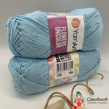 Пряжа Yarn art Flowers UNICOLOR 755