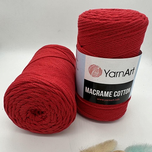 Пряжа Macrame cotton 773 красный