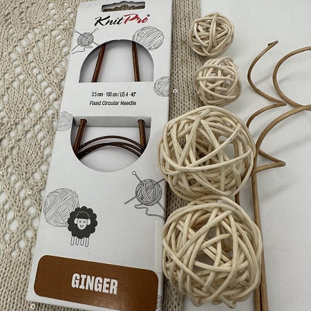 Спицы для вязания Ginger спицы круговые 3,5мм 100 см