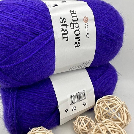 Пряжа Angora star 556 фиолет