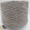 Пряжа в бобинах TweedWool серо-бежевый