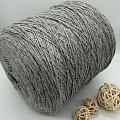 Пряжа в бобинах Supremo (кашемир+шелк), серый меланж Цена за 10 гр