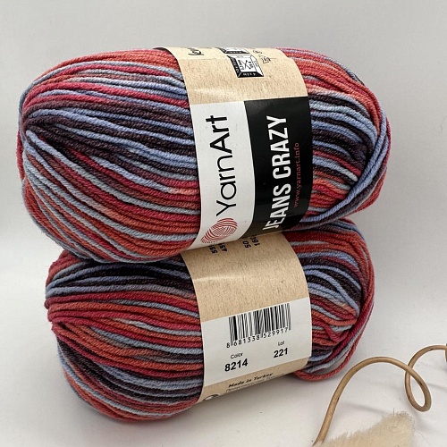 Пряжа Jeans Crazy 8214