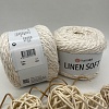 Пряжа Linen Soft лен, вискоза, хлопок 7301 белое золото