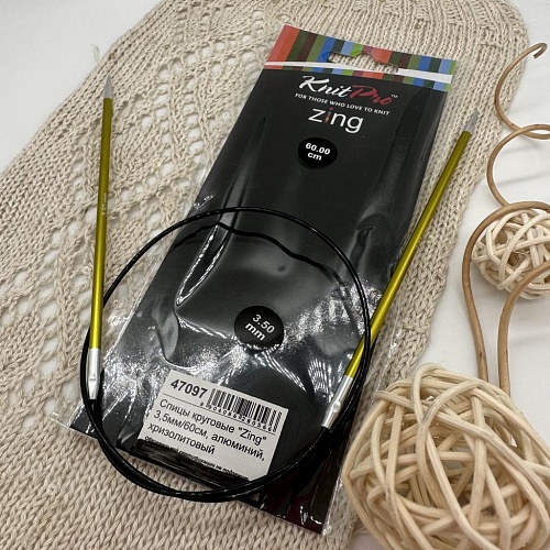 Спицы для вязания Спицы круговые Zing 60 cm №3,50