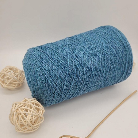 Пряжа в бобинах Millefili синяя бирюза