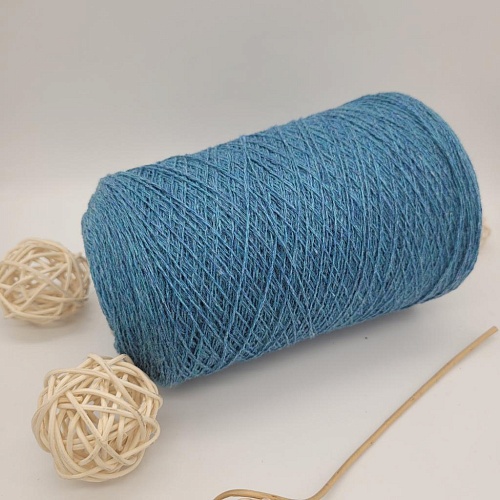 Пряжа в бобинах Millefili синяя бирюза