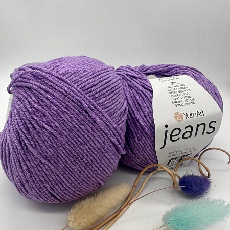 Пряжа YarnArt Jeans 72 лаванда