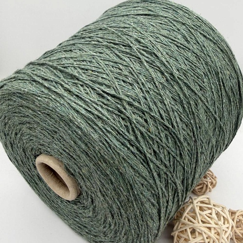 Пряжа в бобинах Supremo (кашемир+шелк), полынь меланж Цена за 10 гр