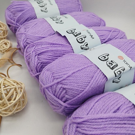 Пряжа Yarn Art Baby (бэби) 9560 нежная сирень